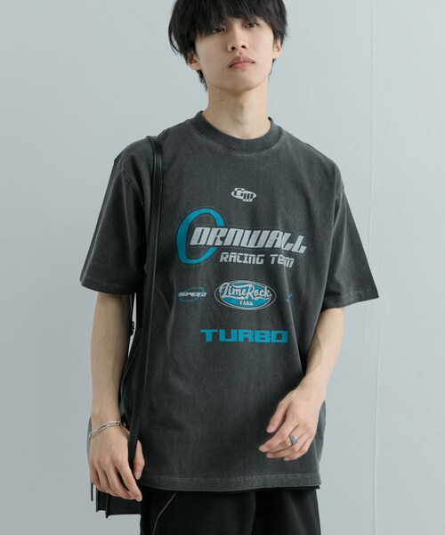 SENSE OF PLACE by URBAN RESEARCH(センスオブプレイスバイアーバンリサーチ)の「フェードロゴグラフィックTシャツ(5分袖)(Tシャツ/カットソー・メンズ・ROYAL BLUE/BLACK/YELLOW・M/L)」の10枚目の写真
