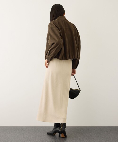 ROPE'（ロペ）の「スエードライクブルゾン（ブルゾン・レディース・ダークブラウン・F）」の12枚目の写真