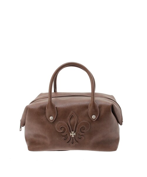 EVRIS（エヴリス）の「エンブレムボストンBAG（ボストンバッグ・レディース・ホワイト/ブラック/ブラウン・F）」の5枚目の写真