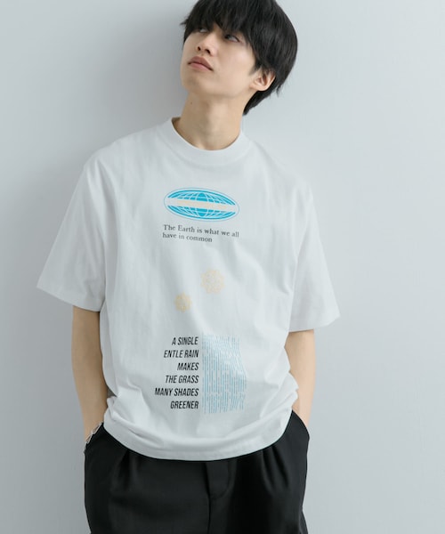 SENSE OF PLACE by URBAN RESEARCH（センスオブプレイスバイアーバンリサーチ）の「ロゴグラフィックTシャツ(5分袖) A（Tシャツ/カットソー・メンズ・WHITE/BLACK/ROYAL BLUE・M/L）」の12枚目の写真