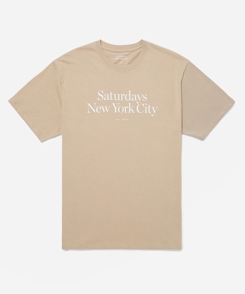 Saturdays NYC(サタデーズ ニューヨークシティ )の「Miller Standatrd Ss Tee(Tシャツ/カットソー・メンズ・ブラック/ホワイト/オフホワイト/ダークブラウン/ベージュ・L/M/S/XL)」の15枚目の写真