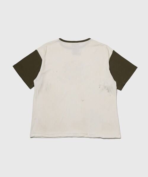 ADAM ET ROPE'(アダムエロペ)の「【BOWWOW/バウワウ】USMC BULLDOG RIBBED SS CS AGING(Tシャツ/カットソー・メンズ・ホワイト系・L/M/XL)」の11枚目の写真