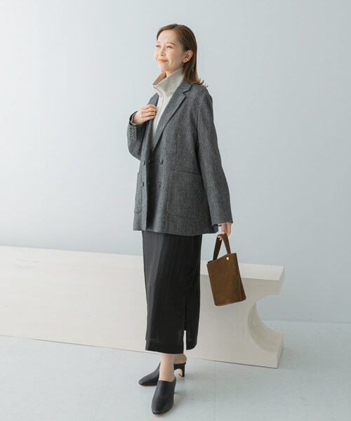 URBAN RESEARCH ROSSO（アーバンリサーチロッソ）の「ハーフジップニット（ニット/セーター・レディース・L/GREIGE/RED・FREE）」の18枚目の写真