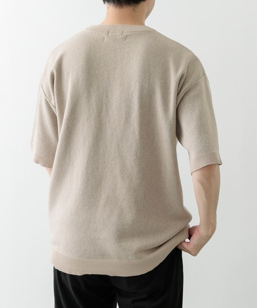 ITEMS URBANRESEARCH(アイテムズ アーバンリサーチ)の「Teddy Bear クルーネックサマーニット(ニット/セーター・メンズ・BEG/GRN/NVY・M/L)」の17枚目の写真