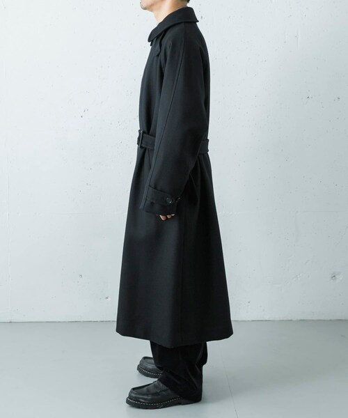 URBAN RESEARCH(アーバンリサーチ)の「YLEVE SUPER100'S WOOL MELTON COAT(テーラードジャケット・メンズ・010 BLACK/040 BEIGE・4)」の6枚目の写真