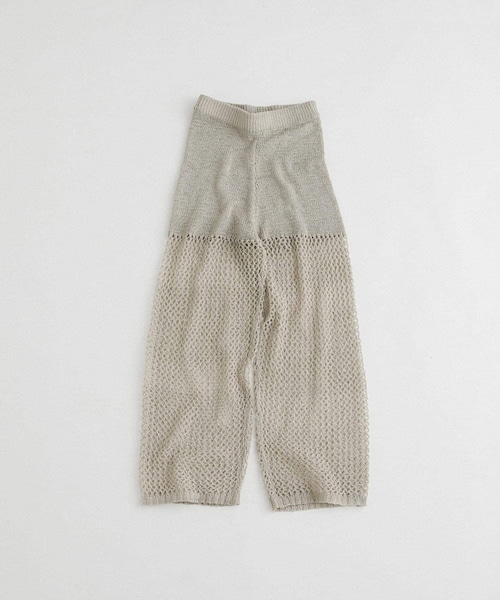 LAATO（ラート）の「tulle mesh knit pants（その他パンツ・レディース・ミスト/インク・FREE）」の2枚目の写真