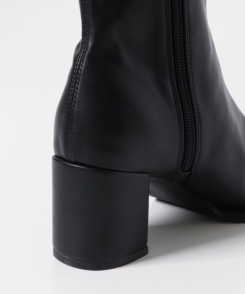 SENSE OF PLACE by URBAN RESEARCH（センスオブプレイスバイアーバンリサーチ）の「『消臭』スクエアトウセンターシームストレッチブーツ（ブーツ・レディース・SUEDE/BLACK/SILVER・S/M/L）」の13枚目の写真