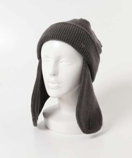 URBAN RESEARCH DOORS（アーバンリサーチドアーズ）の「Snow Peak Apparel　Knit Flight Cap（ニットキャップ/ビーニー・レディース・GREY/BLACK/IVORY・One）」の12枚目の写真