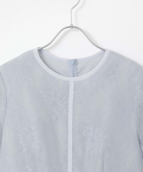 URBAN RESEARCH ROSSO（アーバンリサーチロッソ）の「kaene　シアーレースパイピングドレス（ワンピース・レディース・sax/bk・38）」の20枚目の写真