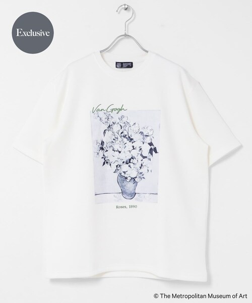 SENSE OF PLACE by URBAN RESEARCH(センスオブプレイスバイアーバンリサーチ)の「『別注』『イージーケア/接触冷感』The Met×SENSE OF PLACE S/S T-SHIRTS(Gogh)A(Tシャツ/カットソー・メンズ・WHITE/BLACK/RED・M/L)」の7枚目の写真