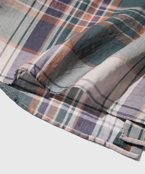 ADAM ET ROPE'(アダムエロペ)の「【KAPTAIN SUNSHINE/キャプテンサンシャイン】Gauze Plaid Plain Shirt(シャツ/ブラウス・メンズ・ホワイト系/グリーン系・2/3/4)」の15枚目の写真