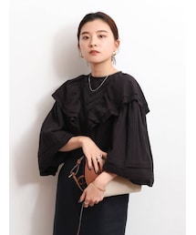 Ungrid | レースコンビコットンフリルブラウス(シャツ/ブラウス)