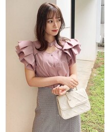 dazzlin | ダブルギャザースリーブブラウス(シャツ/ブラウス)