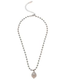 Ungrid | 淡水パールボールチェーンネックレス(ネックレス)