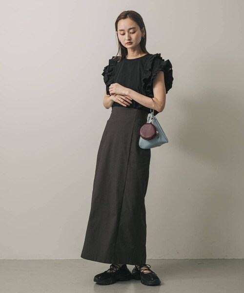 SENSE OF PLACE by URBAN RESEARCH（センスオブプレイスバイアーバンリサーチ）の「フープハンドルバッグ（ハンドバッグ・レディース・L.BLUE/BLACK/CAMEL・one）」の9枚目の写真