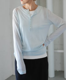 FORK&SPOON | FORK&SPOON ウール混ヘンリーネックカットソー(Tシャツ/カットソー)