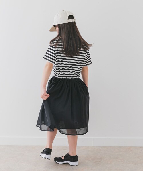 URBAN RESEARCH DOORS(アーバンリサーチドアーズ)の「『親子リンク』『UR TECH』ボイルドッキングワンピース(KIDS)(ワンピース・キッズ・BORDER/PINK・105/120/135)」の7枚目の写真
