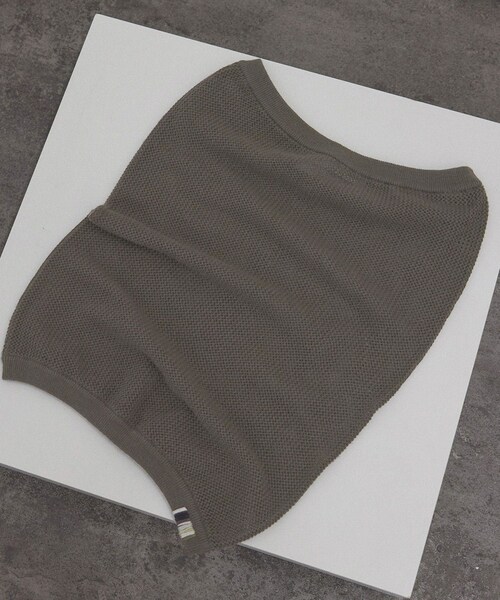 ADAM ET ROPE'(アダムエロペ)の「【J'aDoRe・店舗限定】【extreme cashmere(エクストリーム・カシミア)】mesh tube top / チューブトップビスチェ(チューブトップ・レディース・オフホワイト/ブラウン系・F)」の15枚目の写真