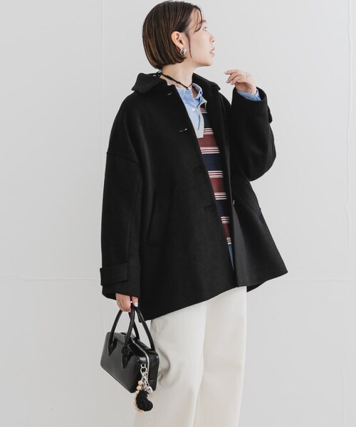URBAN RESEARCH ROSSO（アーバンリサーチロッソ）の「F by ROSSO　『UR TECH』ビーバーテントラインコート（ステンカラーコート・レディース・BROWN/BLACK・Free）」の9枚目の写真