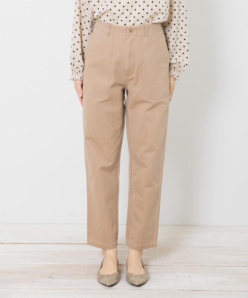 URBAN RESEARCH Sonny Label（アーバンリサーチサニーレーベル）の「ベイカーチノパンツ（チノパンツ・レディース・アイボリー/カーキ/キャメル/ネイビー・36/38）」の19枚目の写真