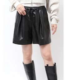 Ungrid | フェイクレザーショートパンツ(その他パンツ)