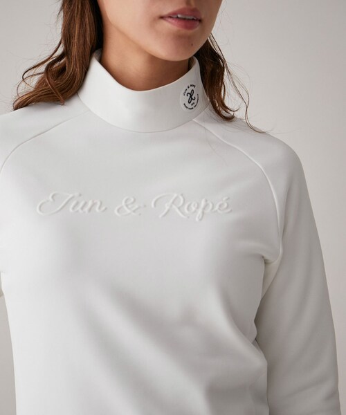 ROPE'（ロペ）の「コーデュラウラフリース エンボスプルオーバー（Tシャツ/カットソー・レディース・ブラック/ホワイト/ネイビー・L/M/S）」の9枚目の写真