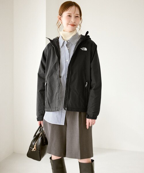 ROPE' PICNIC（ロペピクニック）の「【THE NORTH FACE/ザ・ノース・フェイス】Compact Nomad Jacket（ブルゾン・レディース・ブラック/ベージュ系・M）」の9枚目の写真