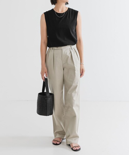 URBAN RESEARCH（アーバンリサーチ）の「J.B.ATTIRE　Paris trouser（チノパンツ・レディース・Beige・1/2）」の8枚目の写真