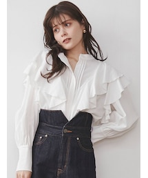 LAGUNAMOON | フリルピンタックデザインブラウス(シャツ/ブラウス)