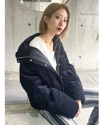 EMODA | ハイネックコーデュロイダウン(ダウンジャケット/コート)