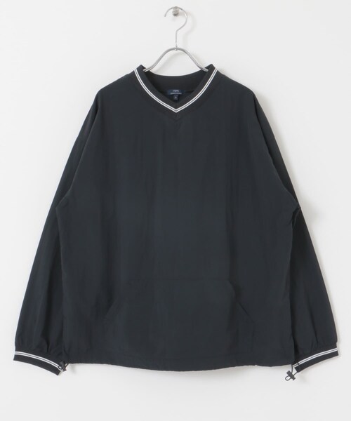ITEMS URBANRESEARCH（アイテムズ アーバンリサーチ）の「『セットアップ対応』ナイロン ラインリブ ドロストプルオーバー（その他トップス・メンズ・BLK/CHA/NVY・M/L）」の16枚目の写真