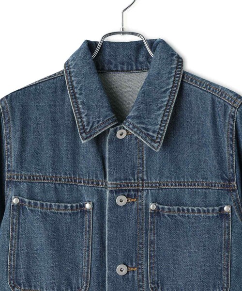 ADAM ET ROPE'(アダムエロペ)の「【WEB限定】デニムシャツロングワンピース(シャツワンピース・レディース・ブラック/ブルー・36/38)」の21枚目の写真