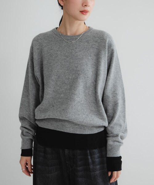 URBAN RESEARCH（アーバンリサーチ）の「強撚シアーカットソー（Tシャツ/カットソー・レディース・WHITE/BLACK/CHERRY RED/BROWN・FREE）」の18枚目の写真