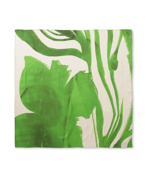 ADAM ET ROPE'（アダムエロペ）の「DOMY DIRECT print scarf（バンダナ/スカーフ・レディース・ブラック/グリーン・F）」の15枚目の写真