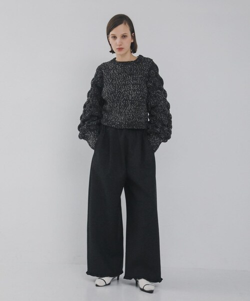 LAATO（ラート）の「lantern long sleeve knit（ニット/セーター・レディース・インク/クリーム・Free）」の21枚目の写真