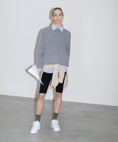 URBAN RESEARCH（アーバンリサーチ）の「dDdDdDd　CASHMERE TIGHT FIT SHORTS（その他パンツ・メンズ・GRAY BLACK/BEG WHITE・S/M/L/XL）」の4枚目の写真