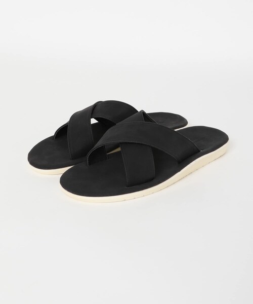 ITEMS URBANRESEARCH（アイテムズ アーバンリサーチ）の「エコレザークロスサンダル（サンダル・メンズ・BEG/BLK/GRY/CML・26.5/27.5）」の7枚目の写真