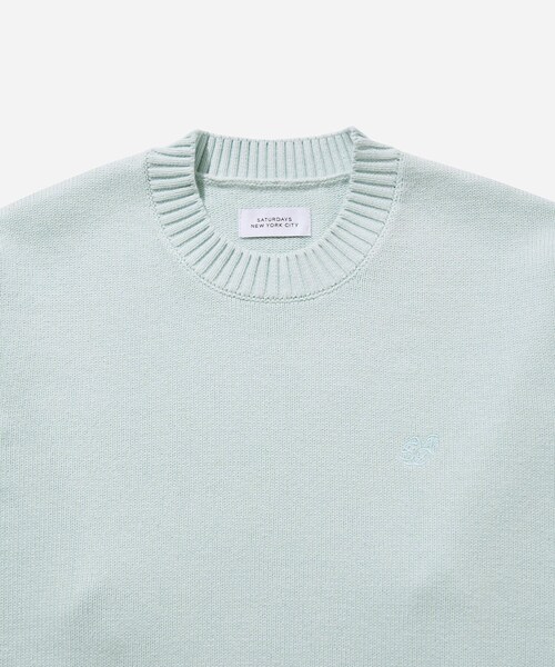 Saturdays NYC（サタデーズ ニューヨークシティ ）の「Greg Crewneck Sweater（ニット/セーター・メンズ・チャコール/サックス・L/M/S/XL/XS）」の13枚目の写真