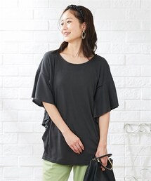 nissen | 【産前・産後　授乳服】授乳しやすいフリル袖マタニティプルオーバー(マタニティウェア/グッズ)