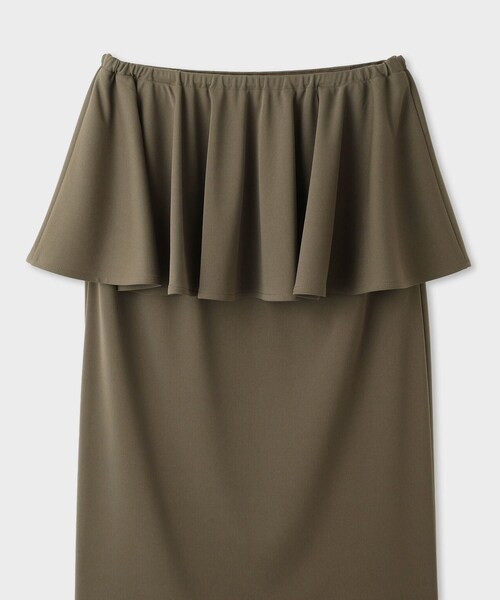 ROPE'（ロペ）の「【一部店舗限定】【REALM（レルム）】PEPLUM SKIRT｜フリルタイトスカート　26SS（スカート・レディース・カーキ・38）」の15枚目の写真
