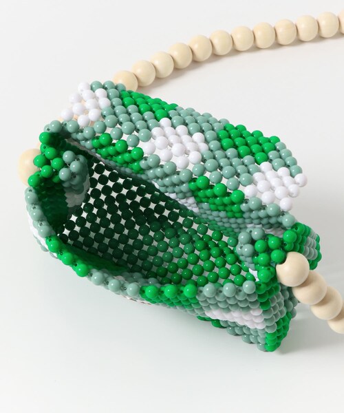 URBAN RESEARCH DOORS（アーバンリサーチドアーズ）の「TOOS　wood ball shoulderbag（ショルダーバッグ・レディース・green・one）」の7枚目の写真