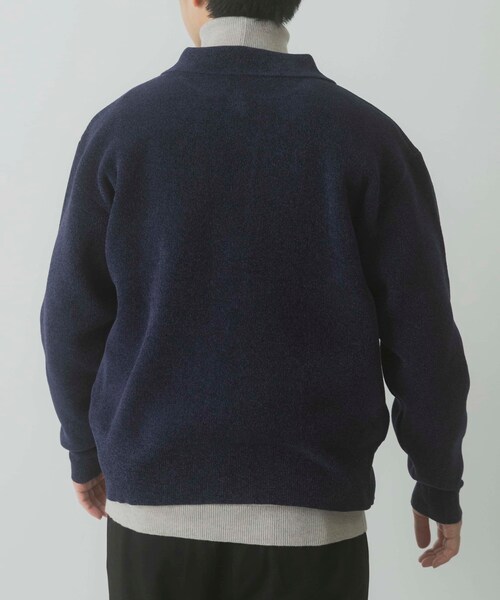 ITEMS URBANRESEARCH（アイテムズ アーバンリサーチ）の「Teddy Bear Wフェイスニットシャツカーディガン（カーディガン/ボレロ・メンズ・OFF/NVY/MOC・M/L）」の20枚目の写真