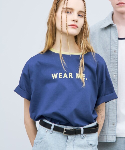 THE GOODLAND MARKET（ザグッドランドマーケット）の「ザ グッドランド マーケット　RINGER TEE（Tシャツ/カットソー・メンズ・WH×GR/YE×BR/BL×GR・1/2）」の4枚目の写真