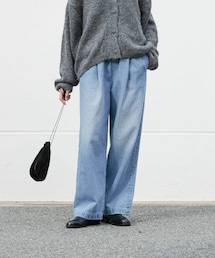 かぐれ | フェードデニムイージーパンツ(デニムパンツ)