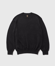 ADAM ET ROPE' | 【BATONER/バトナー】WASHED HIGH COUNT LINEN CREW NECK(ニット/セーター)