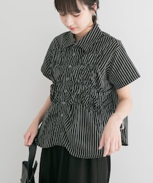 ITEMS URBANRESEARCH | シャーリングストライプシャツ(シャツ/ブラウス)