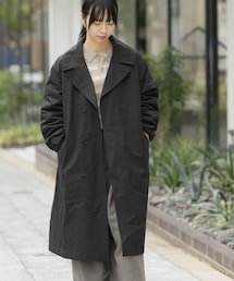 EKAL | 撥水中綿ステンカラーコート(ステンカラーコート)