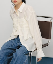 KBF | ビスチェSETドロストシャツ(シャツ/ブラウス)