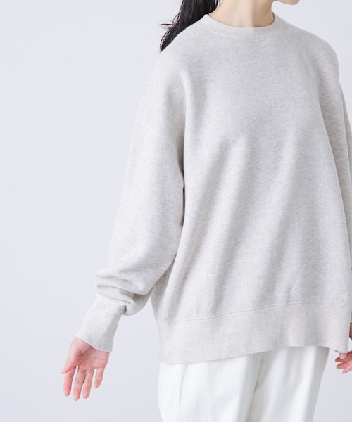 かぐれ（カグレ）の「『2サイズ展開』コットンリヨセルスウェットプルオーバー（スウェット・レディース・L/GRAY/NAVY・0/1）」の12枚目の写真