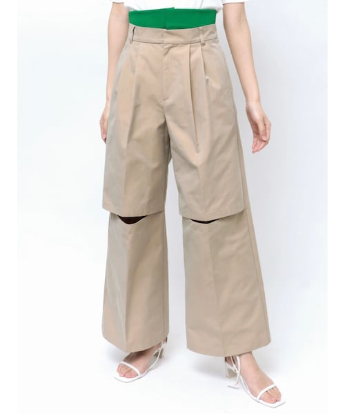 dazzlin（ダズリン）の「ダブルオープンカーゴパンツ（その他パンツ・レディース・グリーン/ブラック/ベージュ・S/M）」の6枚目の写真